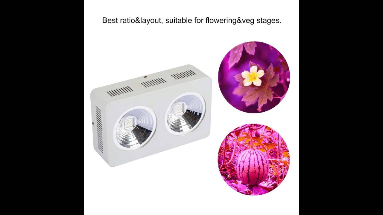 Roleadro COB LED Grow Light Full Spectrum for Hydroponic Indoor Plant Veg&Bloom400w