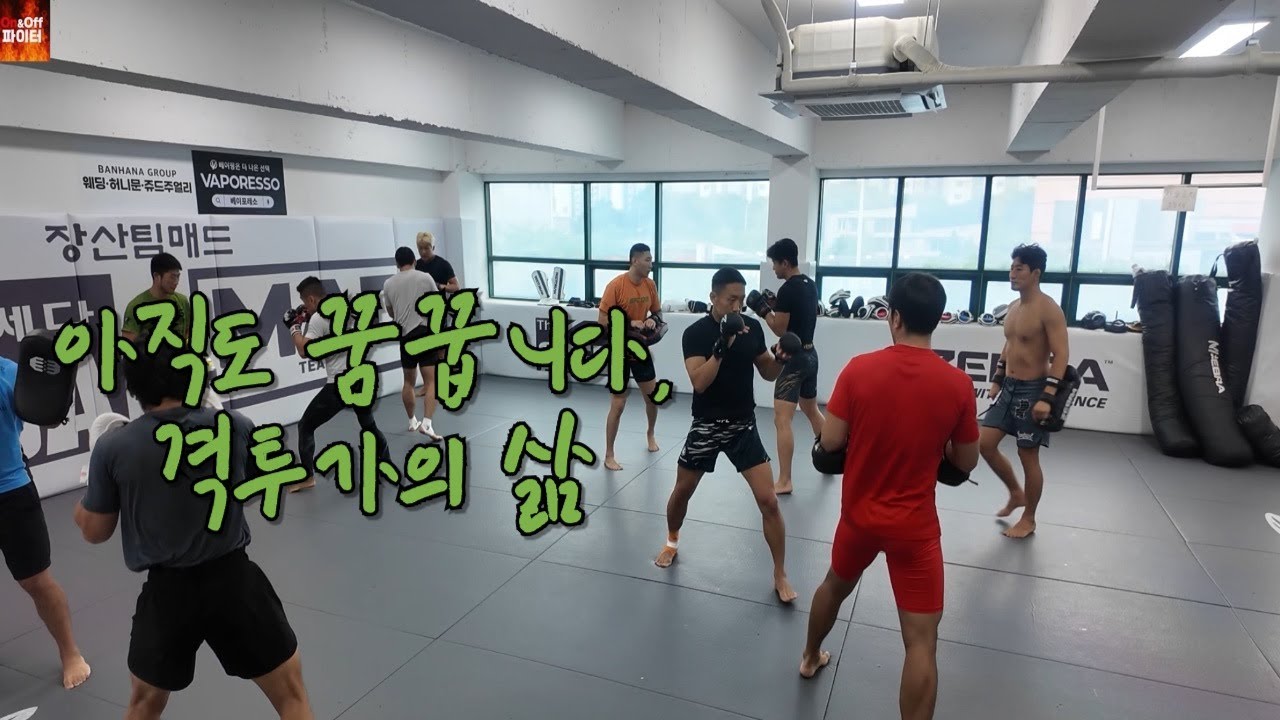 40대 격투가, 하루 3타임 훈련 브이로그