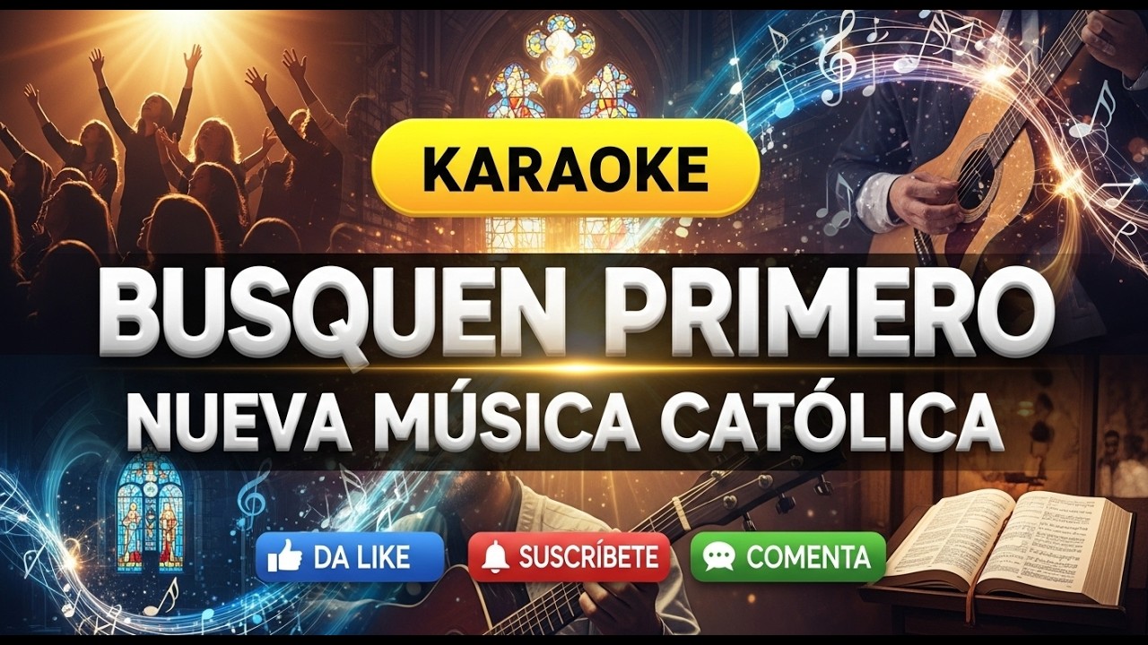 🎶 Música Católica ⛪ Busquen Primero | Versión Karaoke 🎤 José Luis Contreras