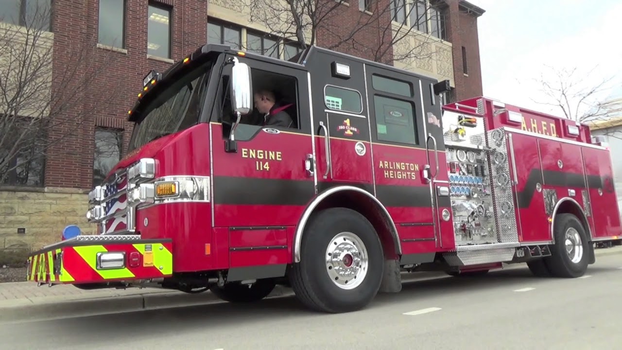 Pierce Velocity Fire Engine Delivered at Arlington Heights Fire Department