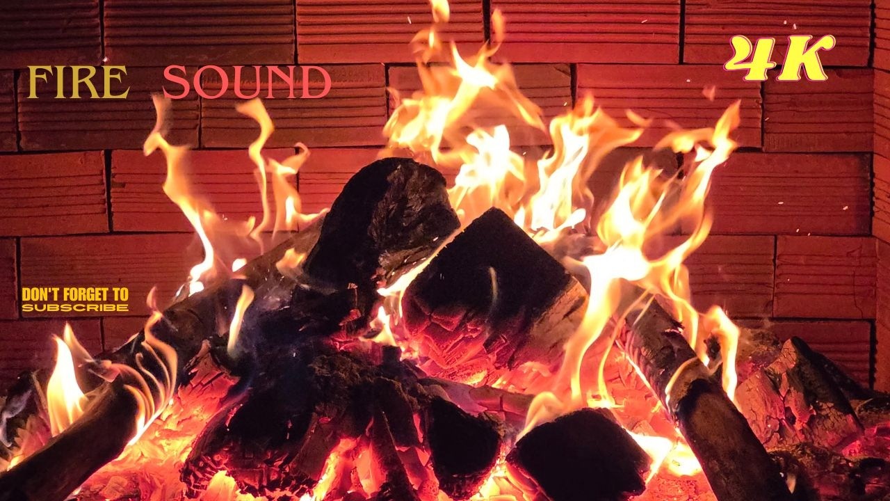 Fireplace Sound , No Loop, No Music, Original sound For Relaxing ,Sleeping ,Studying