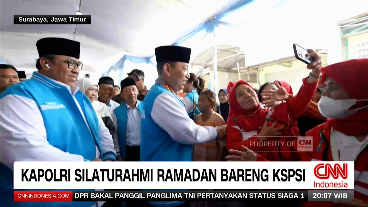 Kapolri Silaturahmi Ramadan Bersama KSPSI di Surabaya
