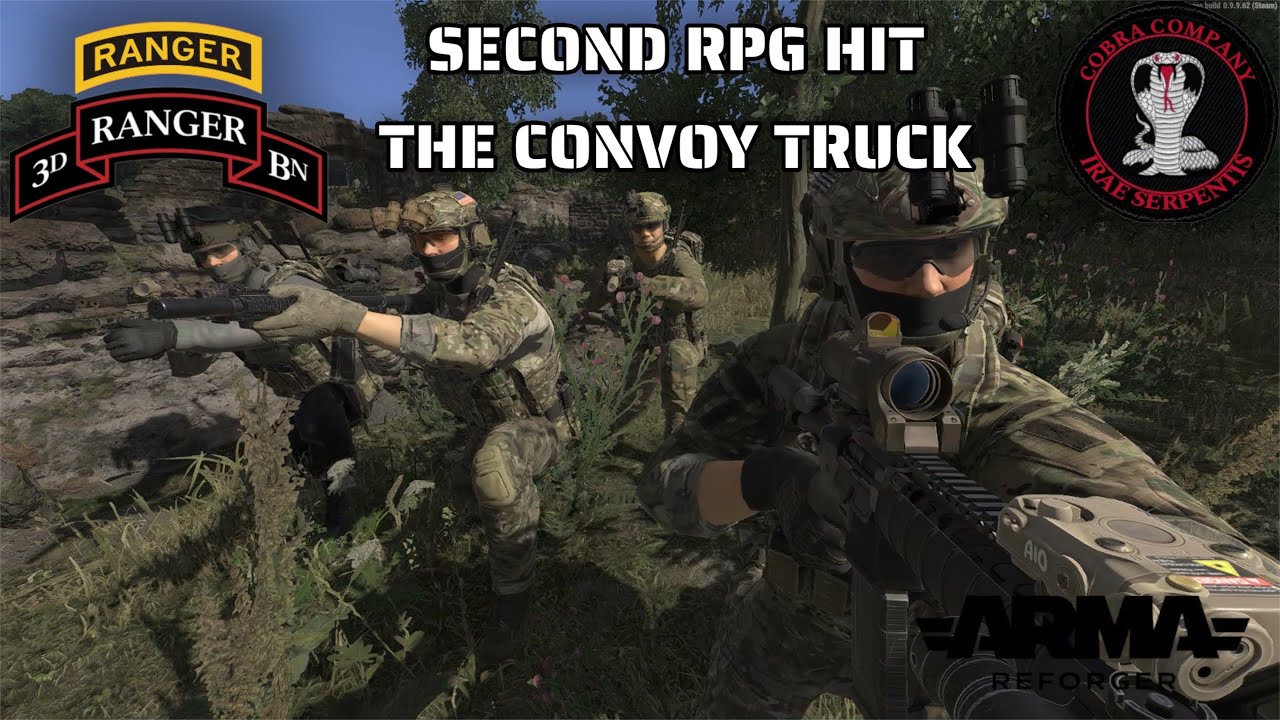 2ND RPG HIT THE CONVOY TRUCK!!! | ARMA REFORGER
