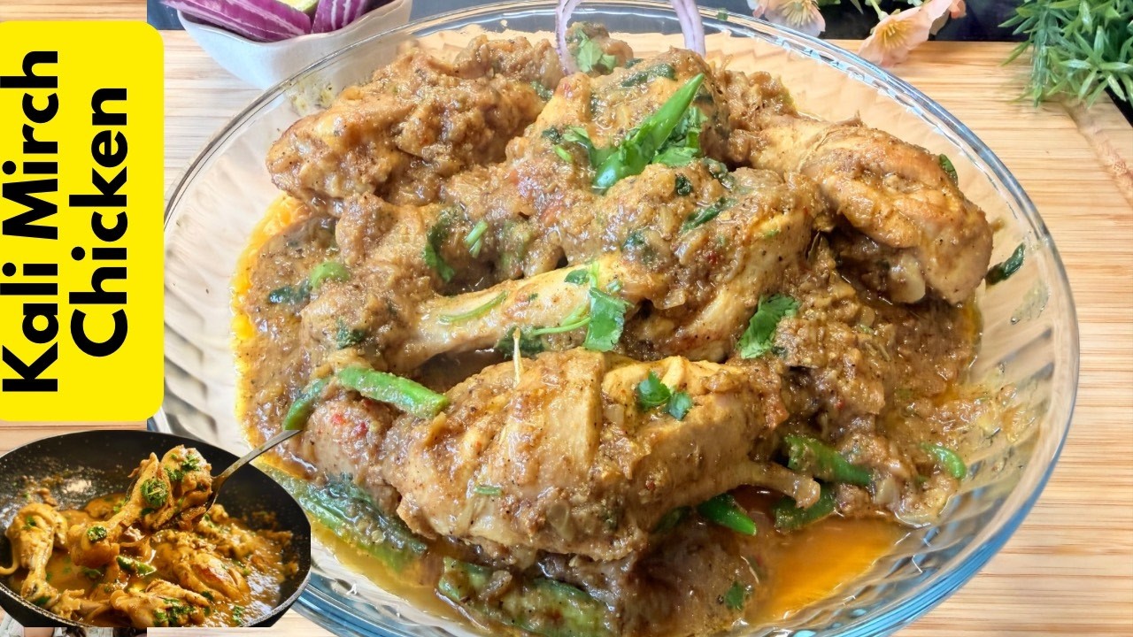 Murgh Kali Mirch Recipe | Black Pepper Chicken Drumsticks Gravy