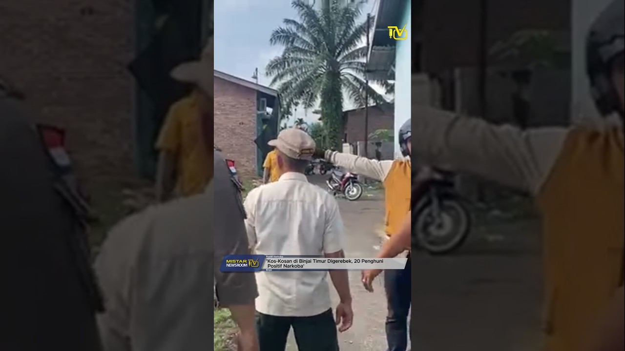 BERITA BINJAI | KOS-KOSAN DI BINJAI TIMUR DIGEREBEK, 20 PENGHUNI POSITIF NARKOBA