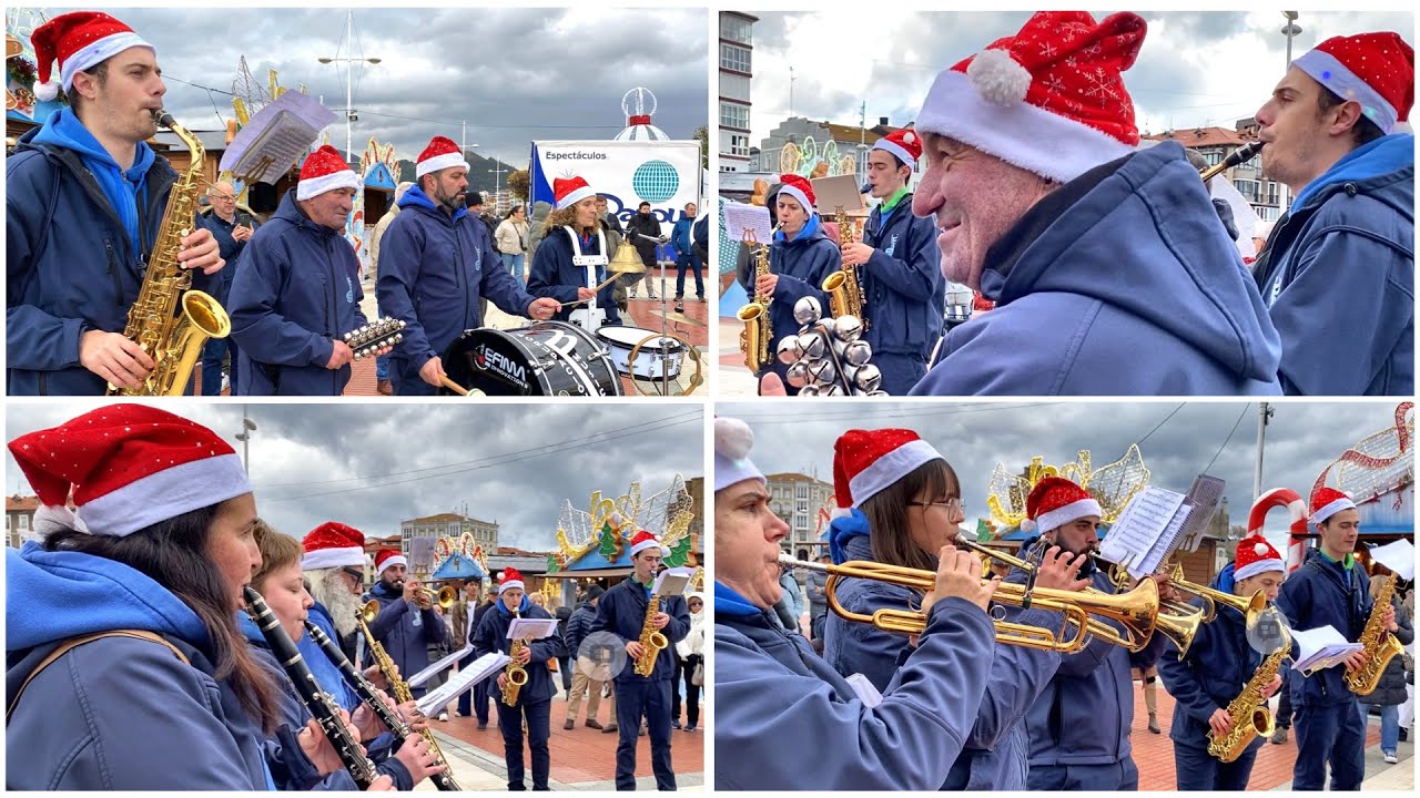 El Frío no Pudo con Ellos. Amigos Castro Peña Calentando La Navidad en Castro Urdiales. 