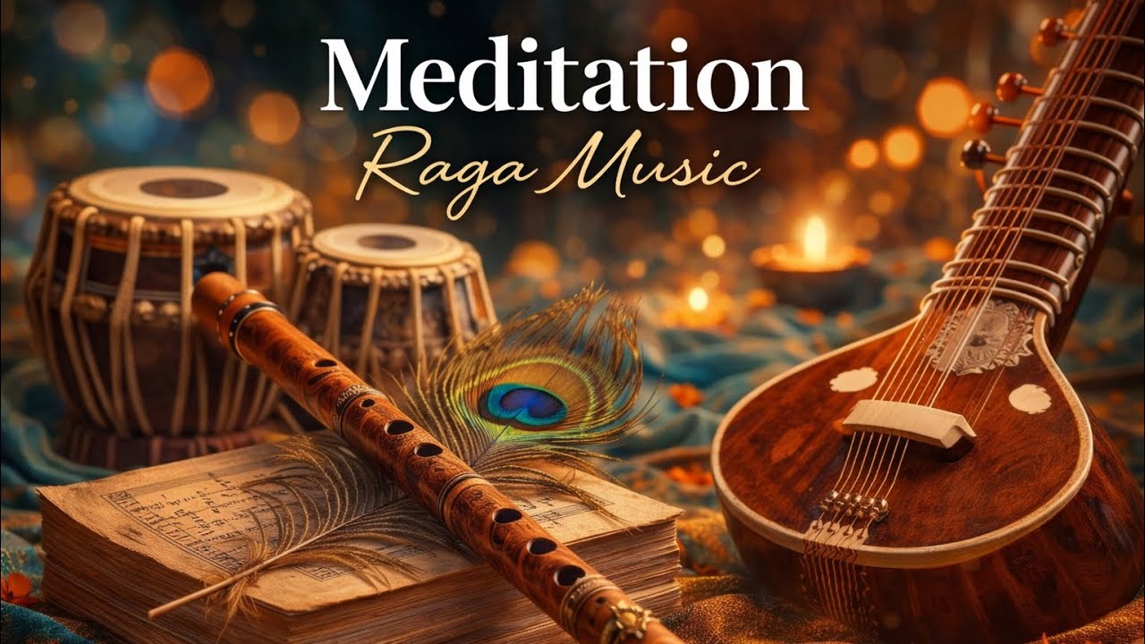 Meditation Raga Music | Peaceful Flute, Sitar & Tabla for Deep Relaxation