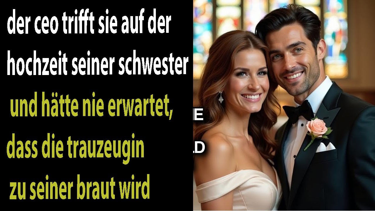der ceo trifft sie auf der hochzeit seiner schwester – die trauzeugin wird sein schicksal