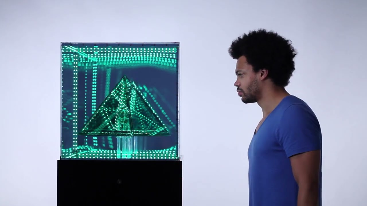 Composition X, 2012-2015 - Sound reactive interactive light sculpture by Aphra Shemza