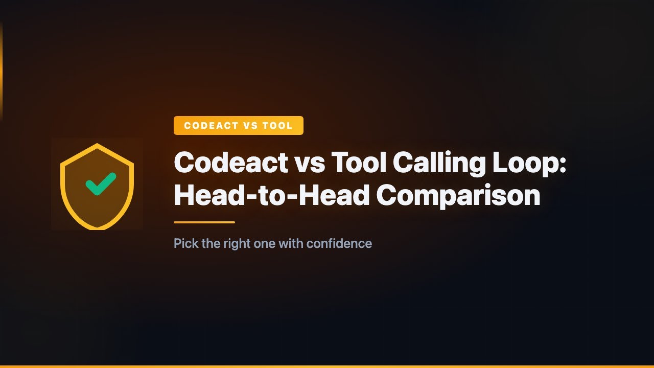 Codeact vs Tool Calling Loop: Head-to-Head Comparison