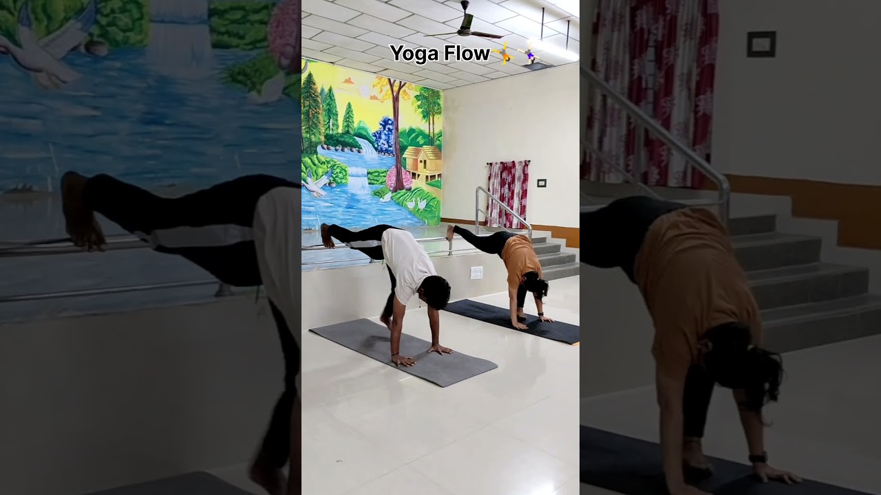 Yoga Flow 🧘‍♂️🧘‍♀️ leg streching warm up asana for beginners
