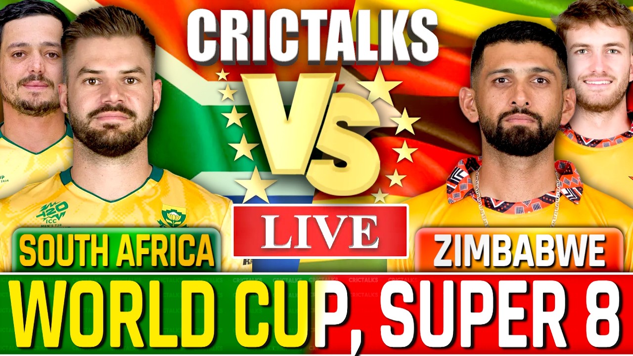 🔴 SA vs ZIM Cricket Live Match Today, T20 World Cup 2026 South Africa v Zimbabwe Score Commentary