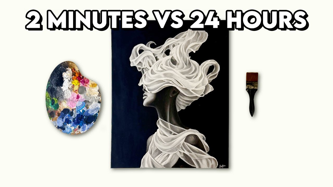 Satisfying Oil Painting Process - Full Time-Lapse On Canvas