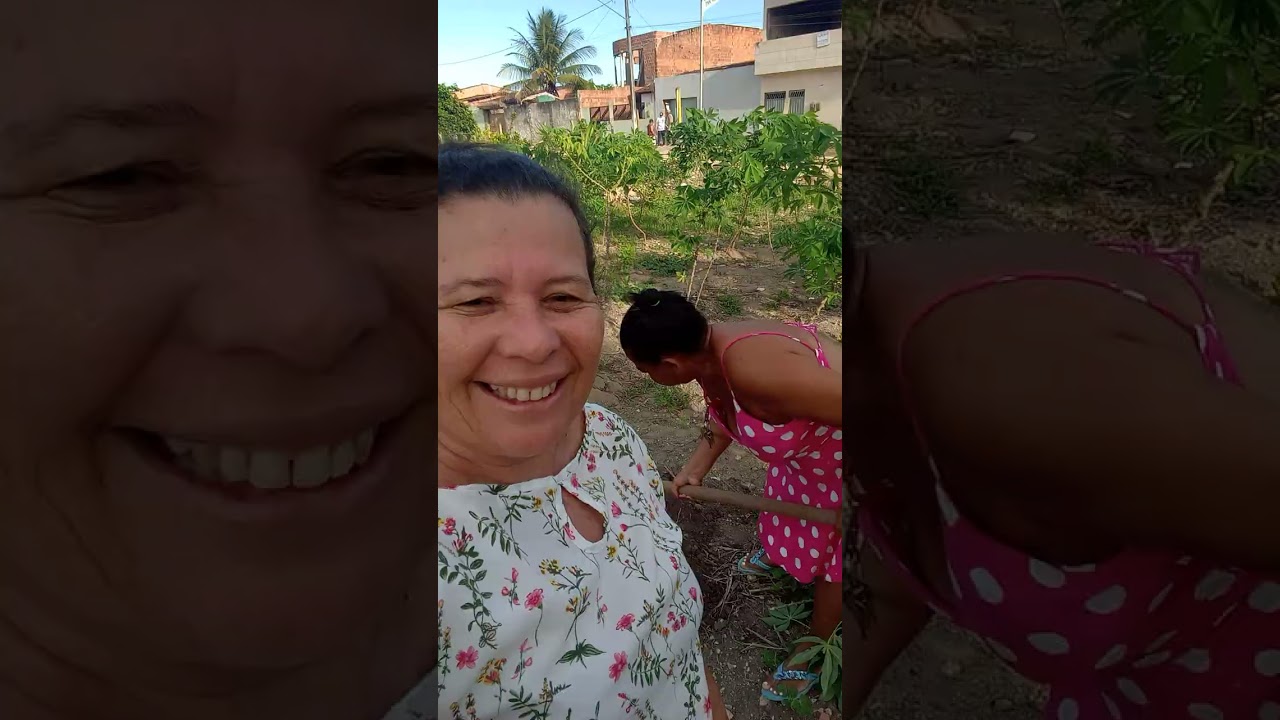 Eu na roça com minha amiga