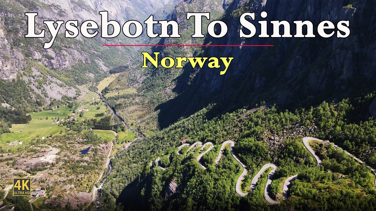 Lysebotn To Sinnes In Norway 🇳🇴 | Scenic Road Trip In Stunning 4K