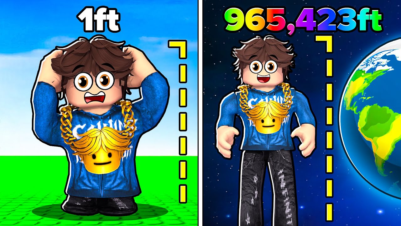 I Grew 9,456,329 Feet in Roblox..