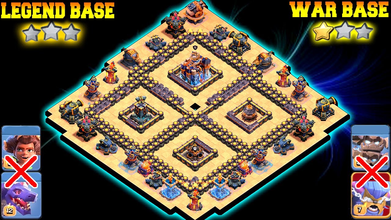 ONLY 1 STAR TH18 WAR BASE & LEGEND BASE LINK| TH18 NEW WAR BASE LINK - CLASH OF CLANS TH18 BASE LINK
