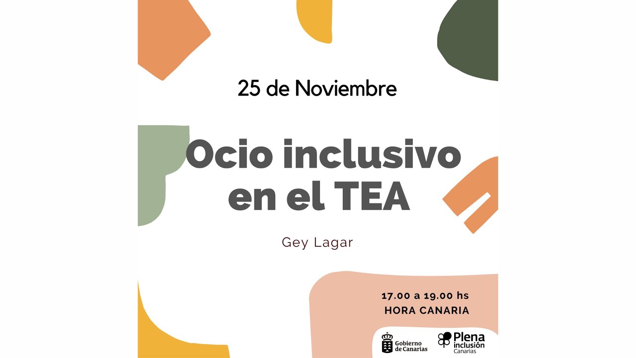 Jornadas TEA - Ocio inclusivo (25 noviembre)