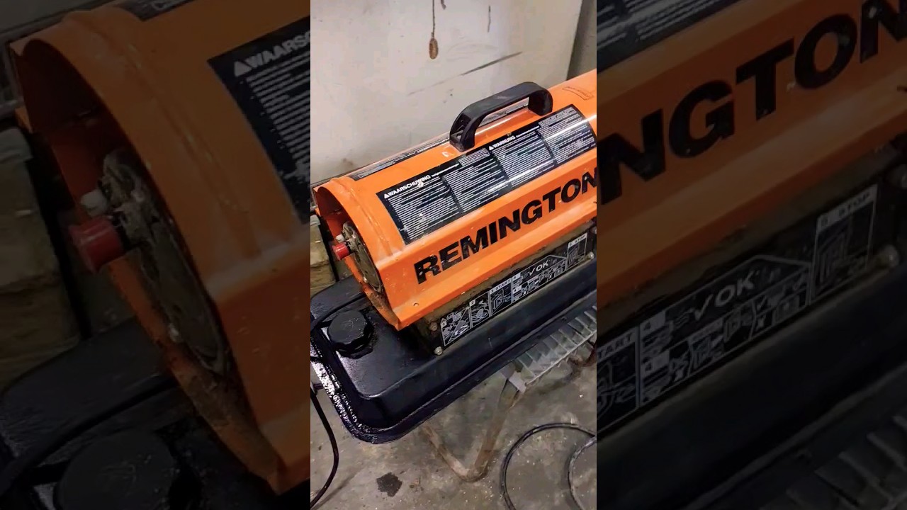 Off-topic interno di  un  generatore di aria calda a gasolio Remington