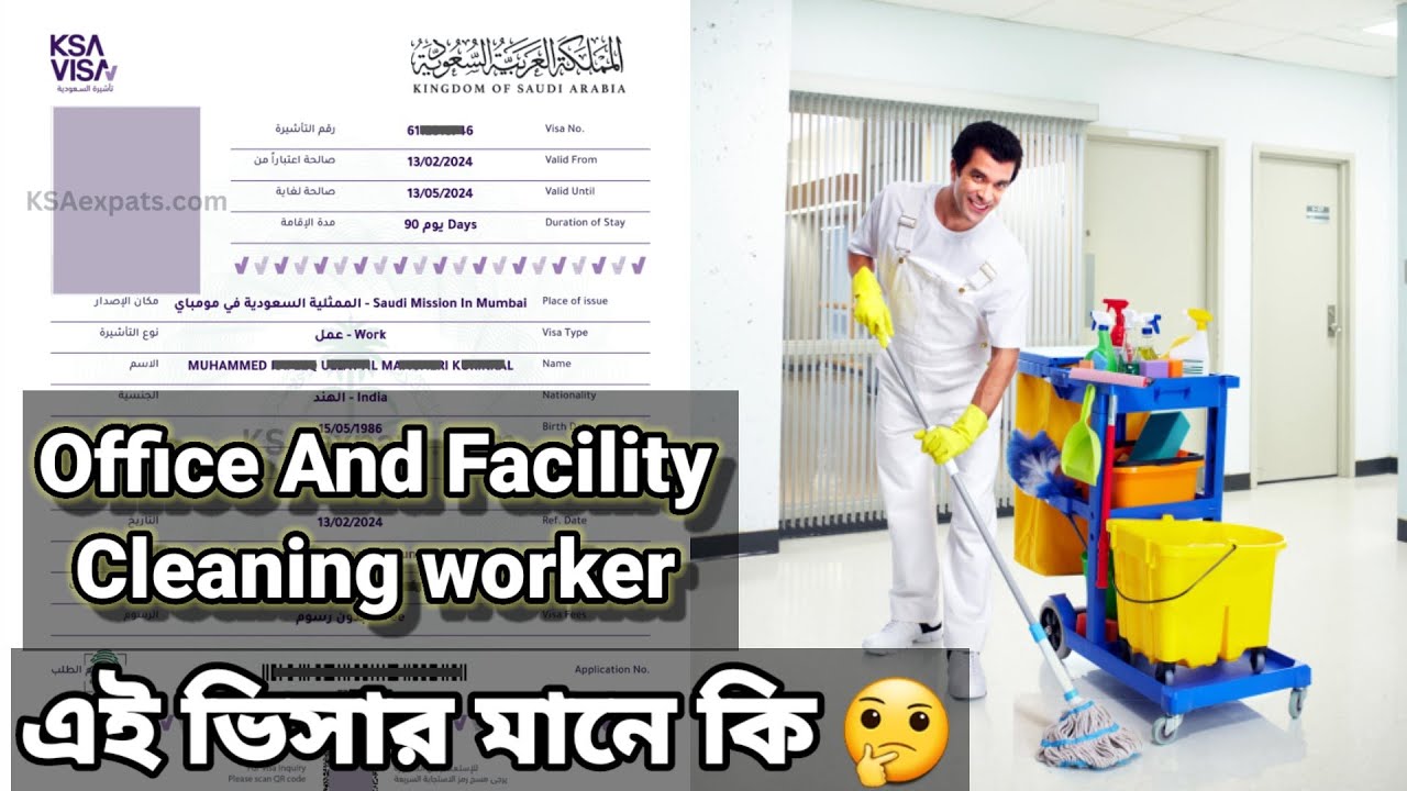 Office And Facility Cleaning Worker এই ভিসার মানে কি?
