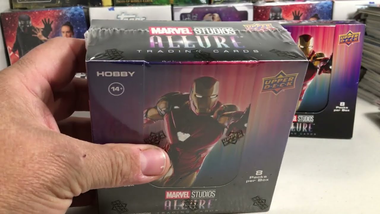 Opening Hobby Box #4 of Upper Deck Marvel Studios Allure Cards