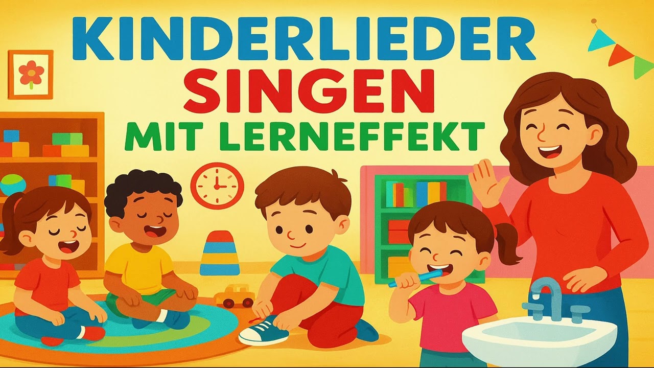 20 Kinderlieder am St&uuml;ck &ndash; Lernlieder f&uuml;r Kinder | Vorschule, Kita & Zuhause | Mit Lerneffekt