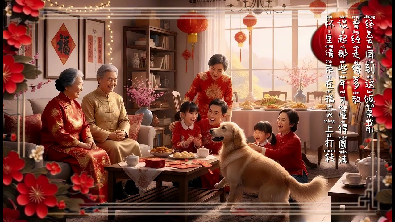 新年在一起 | 新年放慢脚步，温馨的曲调也很好 | 新年在一起 时间都慢了几分，再多的遗憾 也有机会重温，把过去放下 在这一声笑里，学会更认真 | 好听的原创AI歌曲 | 温暖人心男女合唱演绎