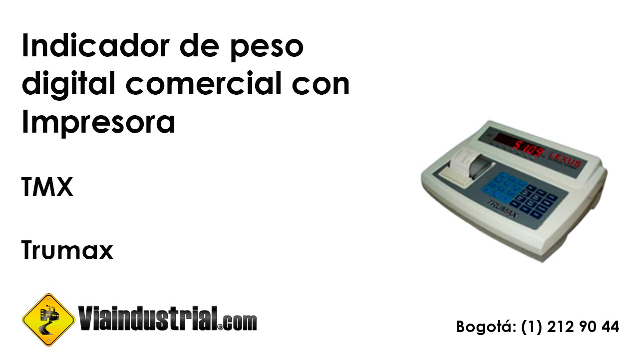 Indicador de peso digital comercial con Impresora TMX