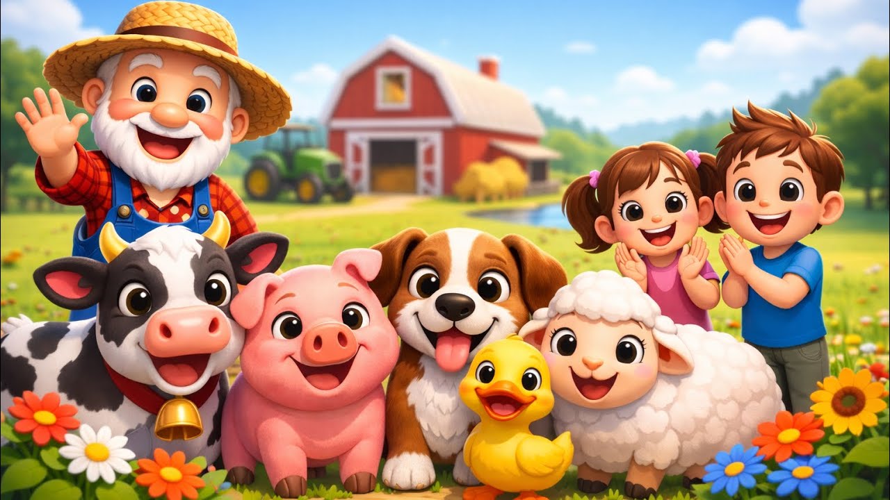 У старого Макдональда была ферма 🐄🐑 | Детская песенка и звуки животных