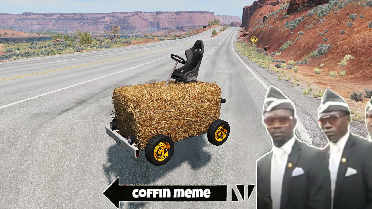 DANCE COFFIN ON FUNERAL MEME COMPILATION #1 | ASTRONOMIA SONG | BeamNG Drive