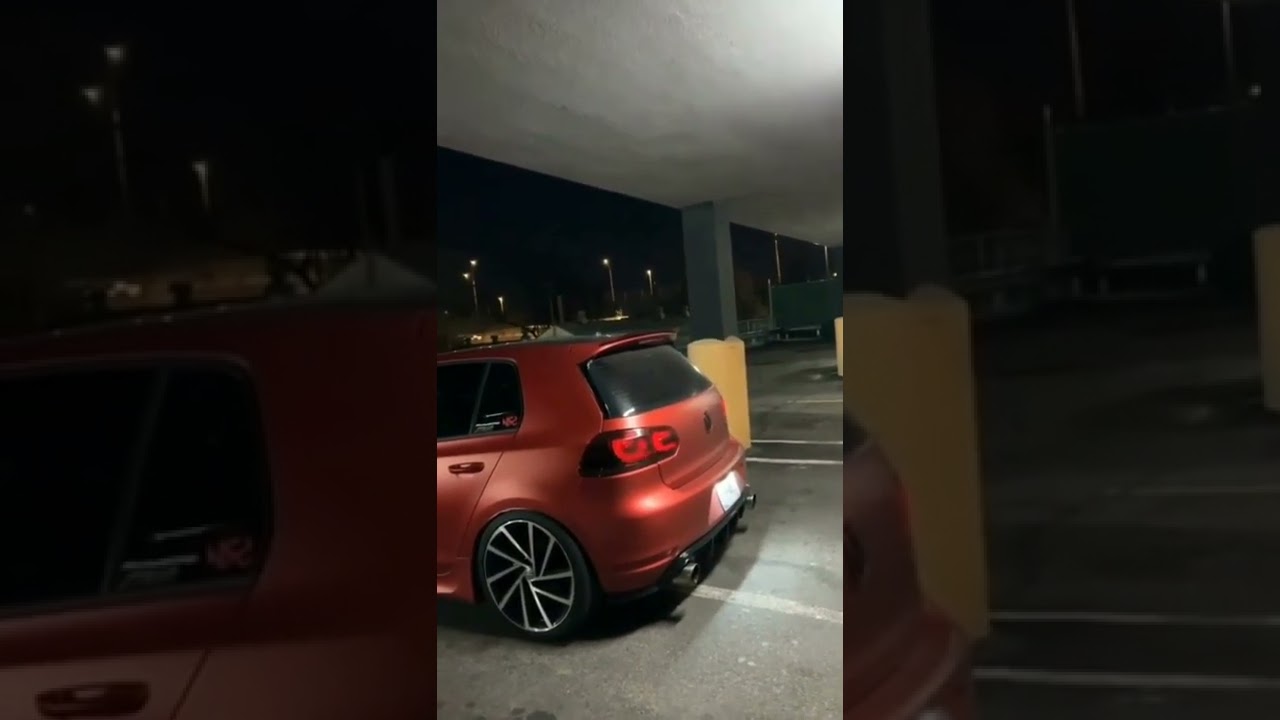 GOLF 6 GTI SPITTING FLAMES🔥 #shorts #supercars #golf6gti #flamethrower #popsandbangs