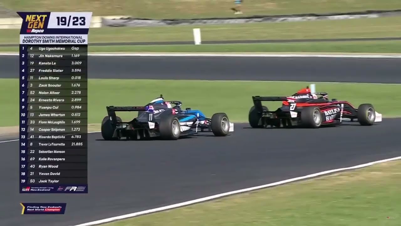 Freddie Slater vs Louis Sharp in Formula Regional Oceania
