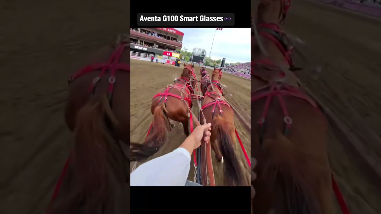 🏇 POV Horse Riding with AI Glasses 👓 | Hands-Free Adventure 🚀 #sunglasses #smartdevices #aventa