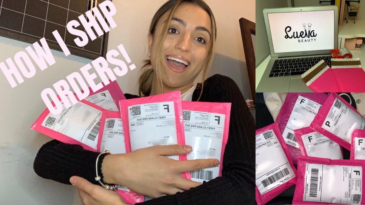 HOW I PACK AND SHIP ORDERS | LIPGLOSS BUSINESS | WATCH ME PACKAGE ORDERS