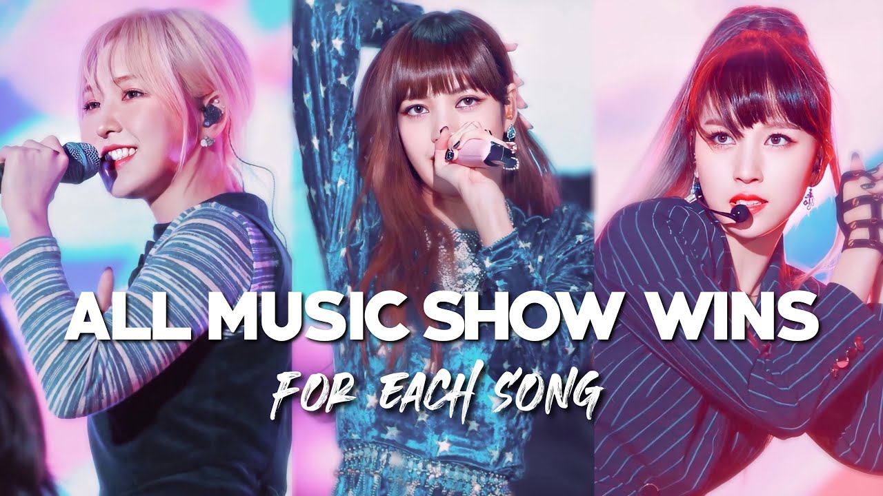 kpop girl group’s music show wins for ALL songs