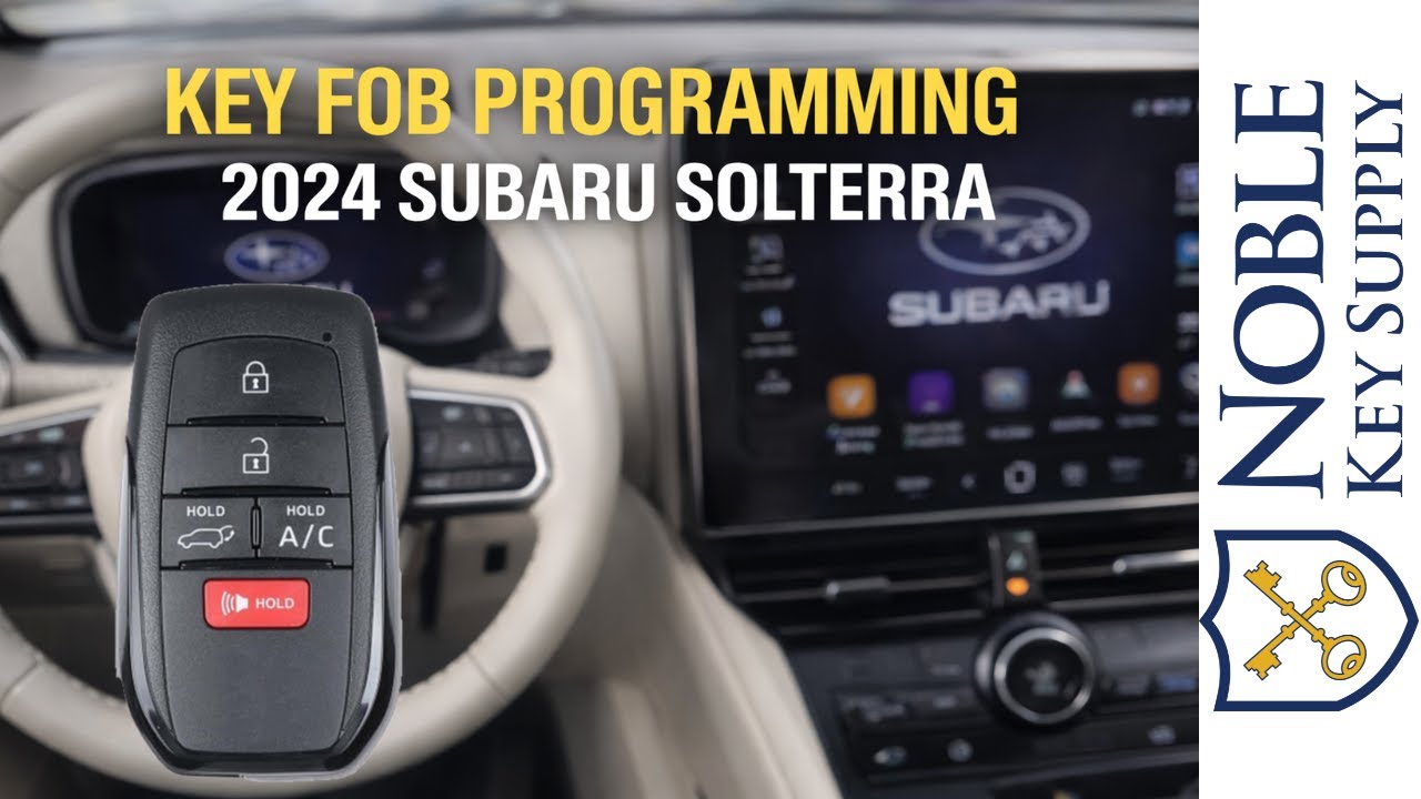 How to Program a 2024 Subaru Solterra Key Using Smart Pro and ADC2021 Cable
