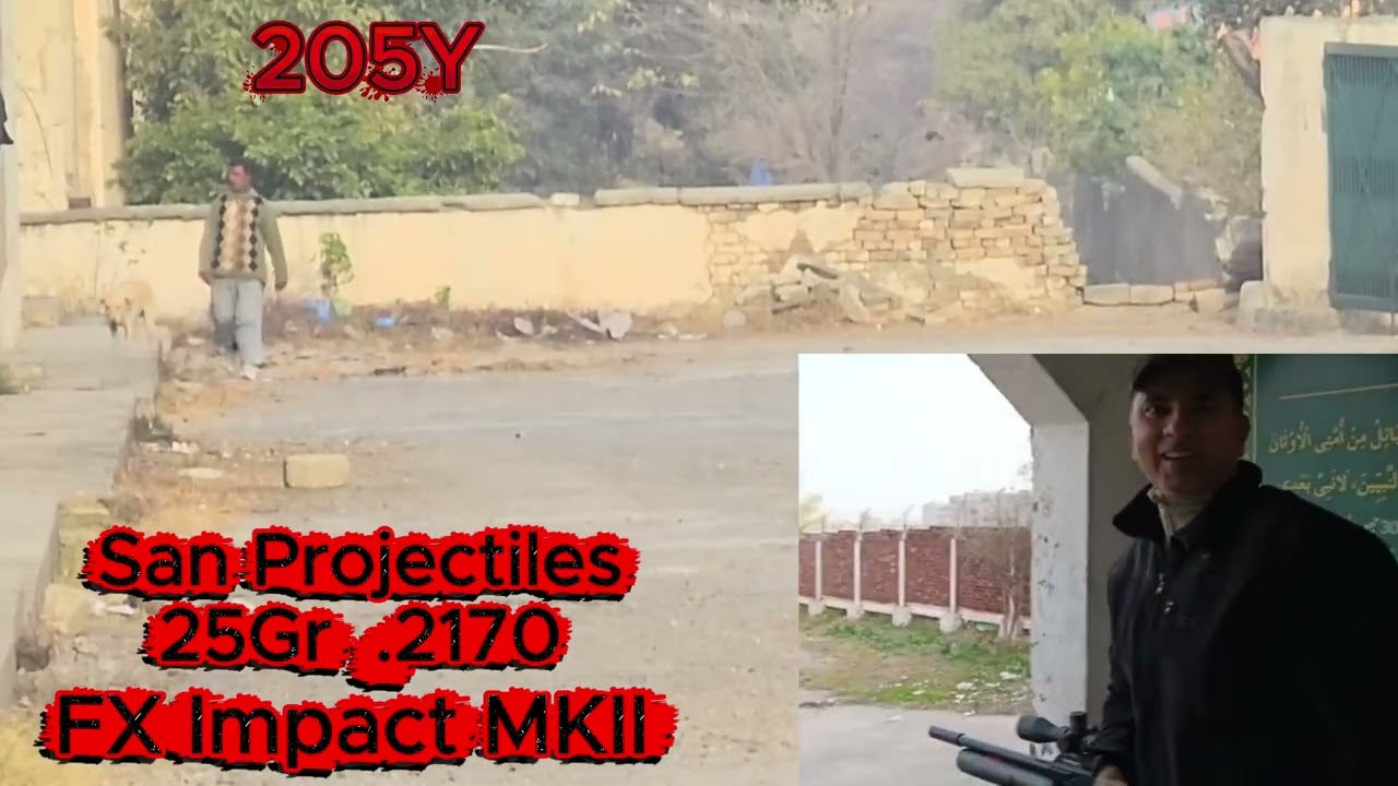 FX impact MKII San Projectiles  25gr .2170. Accuracy test 205Y. Long distance shooting
