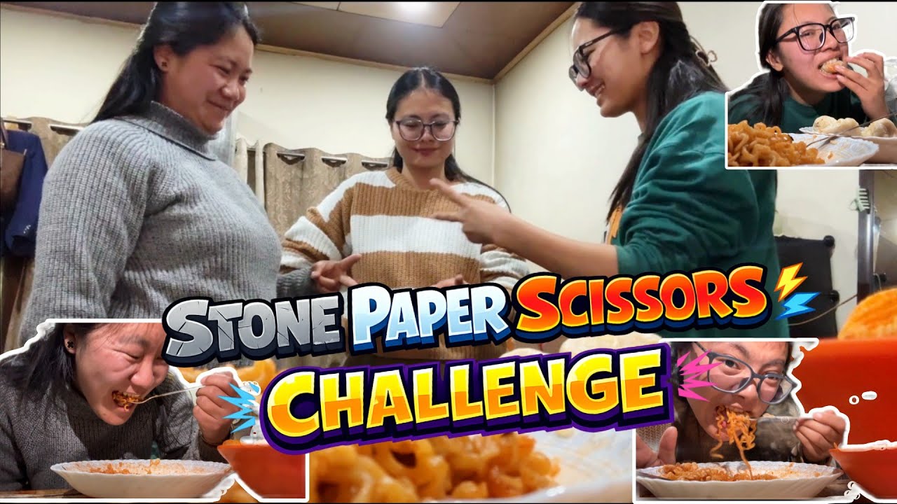 Rock Paper Scissors Challenge at Home | Sisters Edition || Disket Angmo 