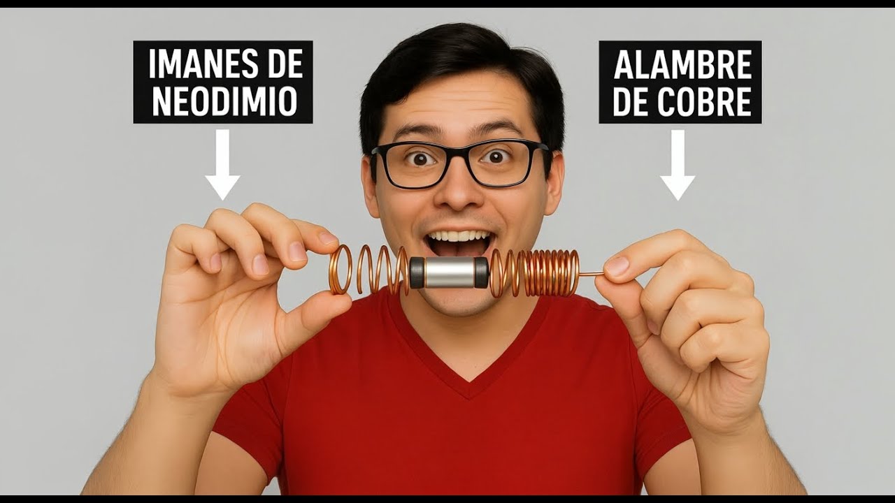 C&oacute;mo hacer el tren el&eacute;ctrico m&aacute;s simple del mundo (funciona de verdad) 🚄🔋