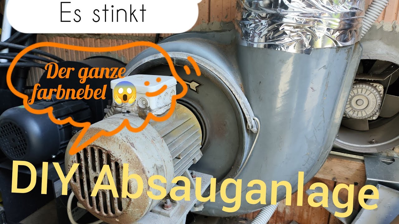 DIY lackierkabine. Absaugung für lacknebel und Geruch. Staubfrei lackieren