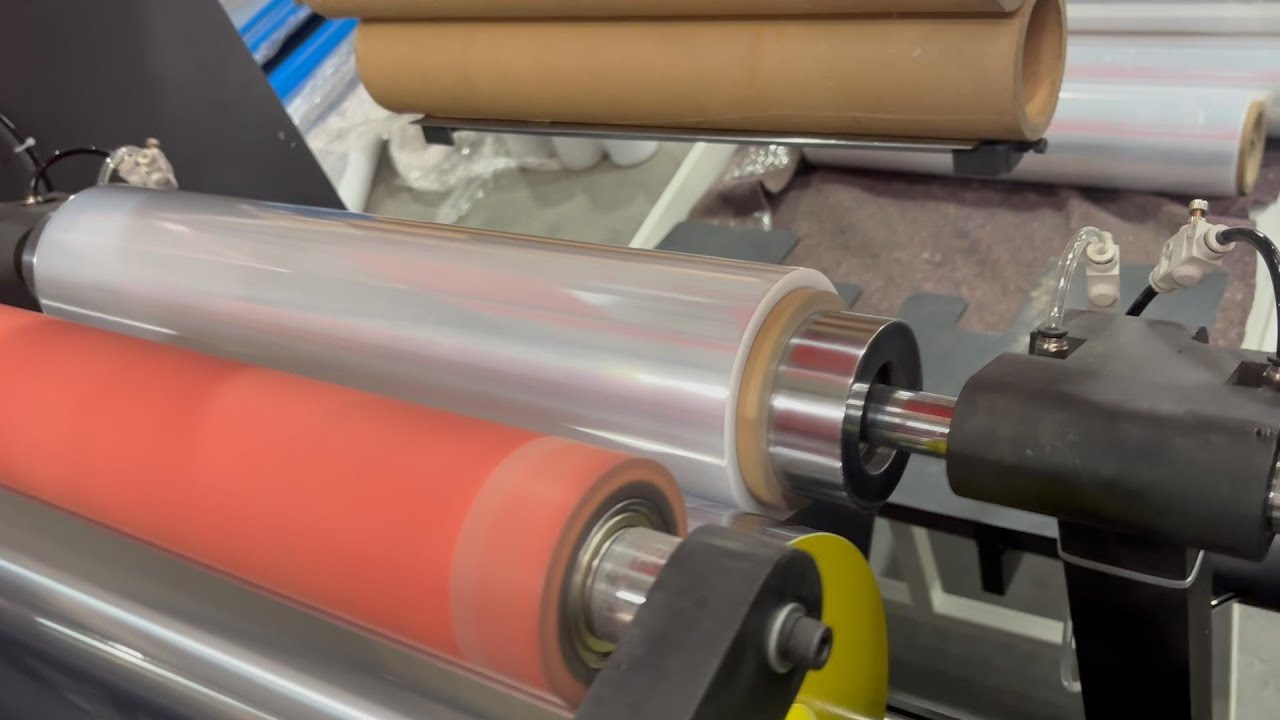 High Speed 500MM Stretch Film Rewinder Machine, Servo Motor Hand Roll Stretch Film Rewinder Machine