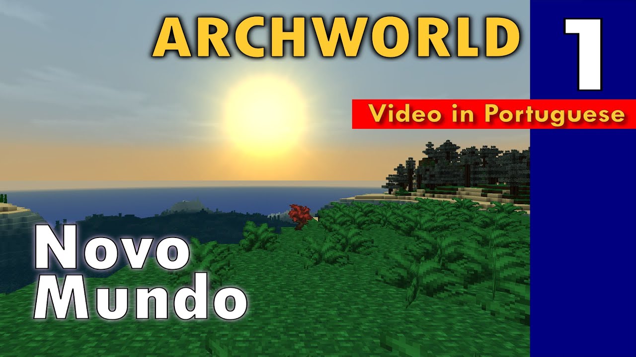Minecraft ArchWorld 01 - Starting a new survival world (Minecraft video w/ English subtitles)