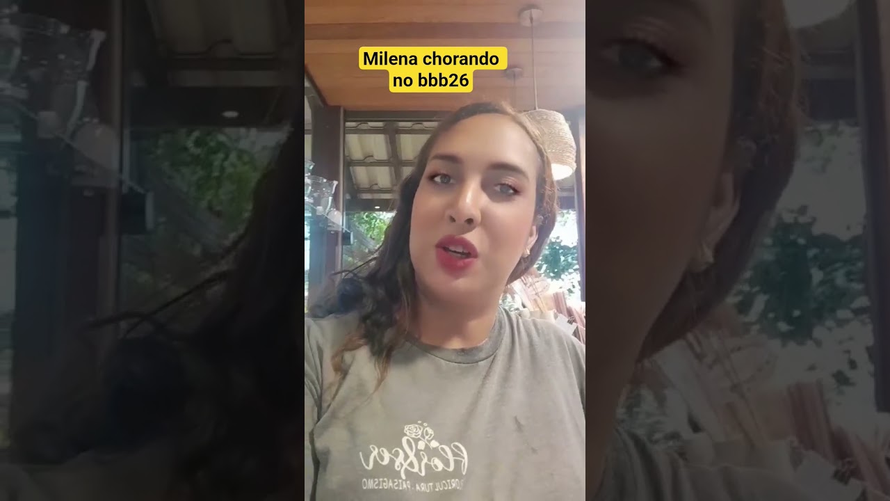 Milena chorando no bbb26 