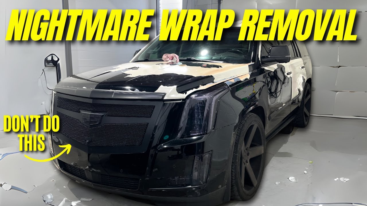 DISASTER Vinyl Wrap Removal: Trying to Remove a Cracked and Faded Wrap