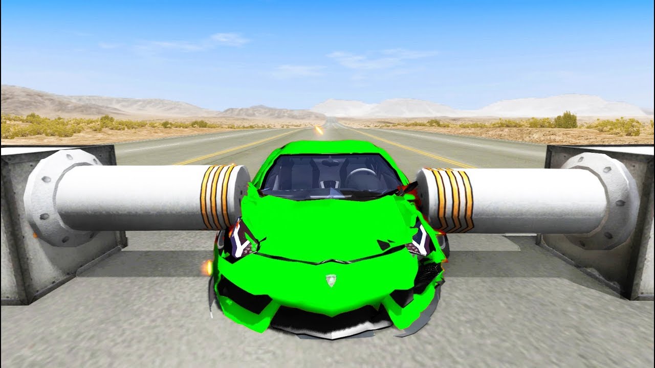 Satisfying Car Crashes Compilation #7 Beamng Drive (Car Shredding Experiment)