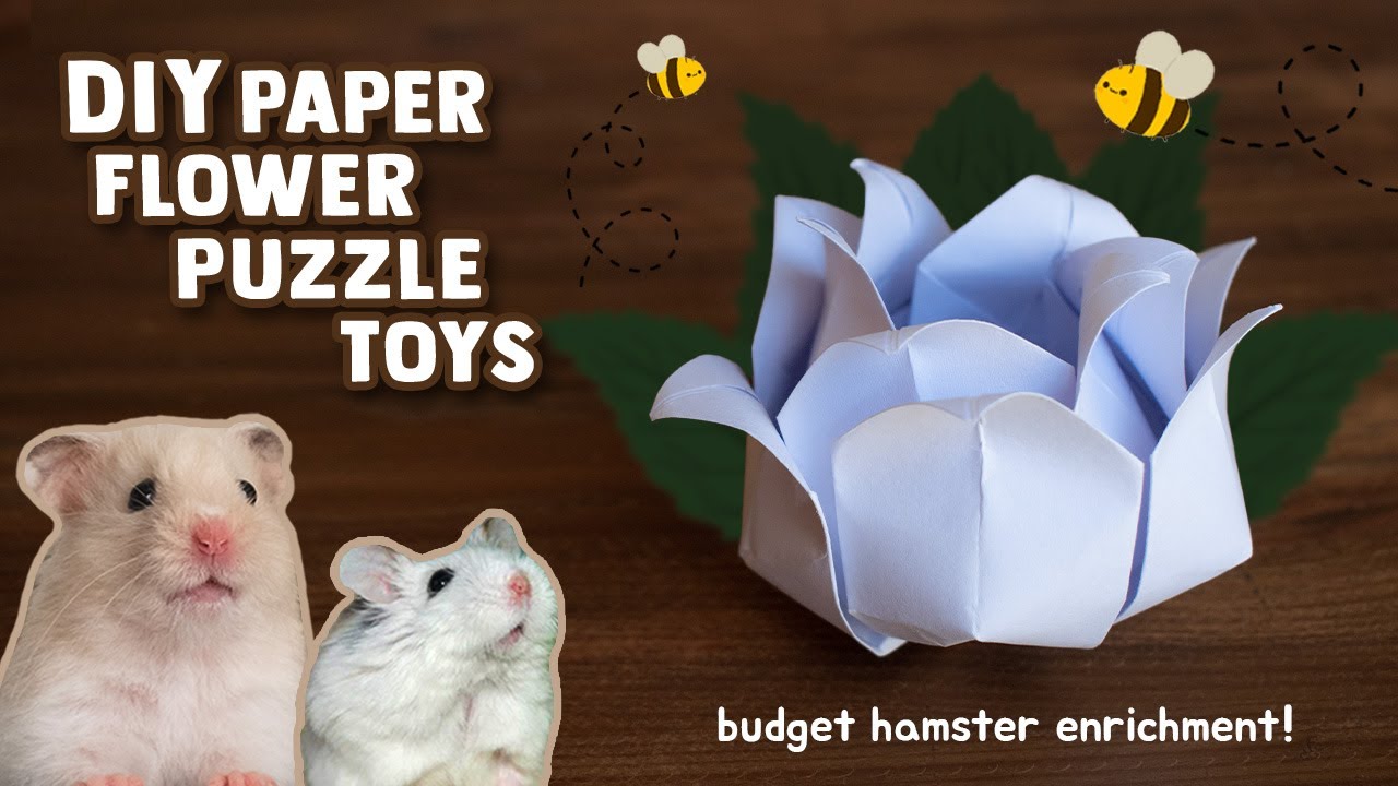 DIY Forage Flower Puzzle Toy For Hamsters