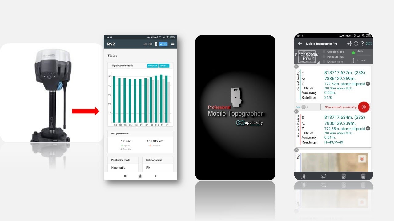 #7-Usando coordenadas do RTK Emlid RS2 no App Mobile Topographer