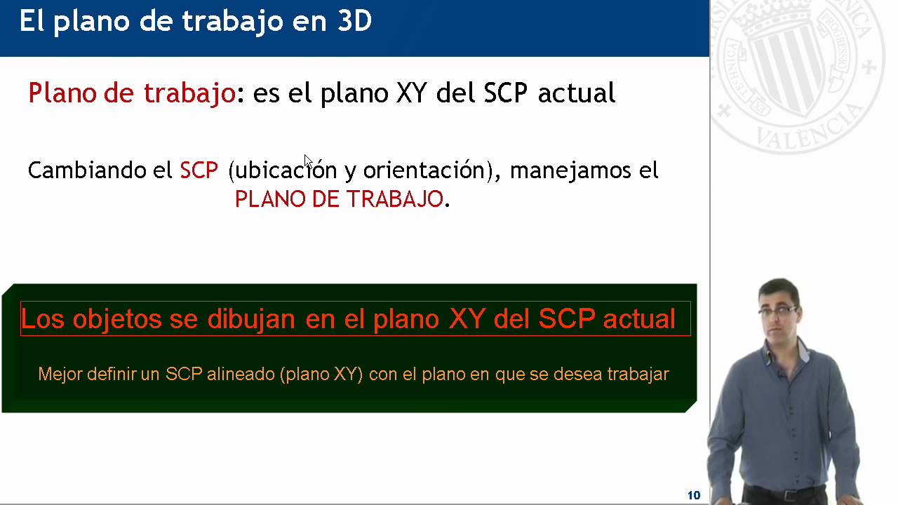 Sistemas de coordenadas en AutoCAD | 8/26 | UPV