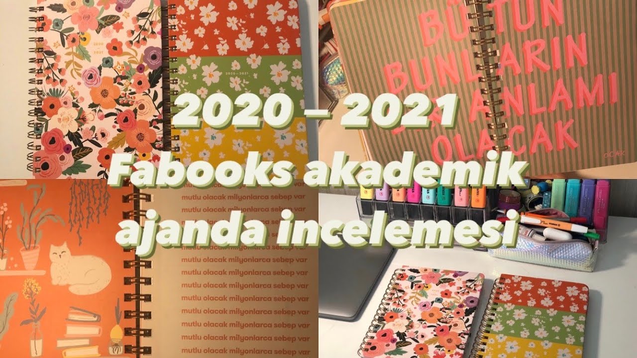 2020 - 2021 FABOOKS AKADEMİK AJANDA İNCELEMESİ / BU VİDEOYU İZLEMEDEN AJANDA ALMAYIN !!