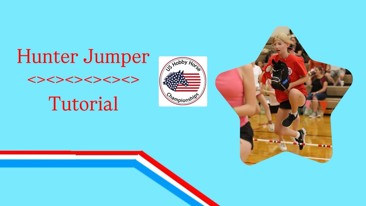 Hobbyhorse Hunter Jumper Tutorial!❤️🤍💙